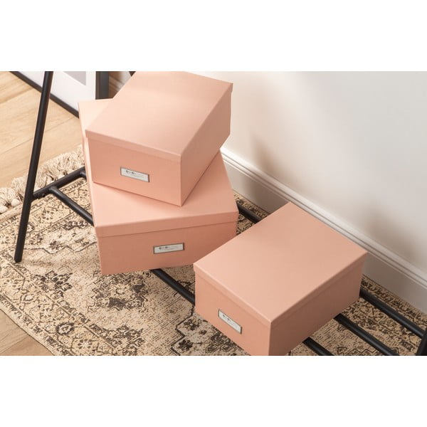 Kartónové úložné boxy s vekom v súprave 3 ks Inge – Bigso Box of Sweden-image-3