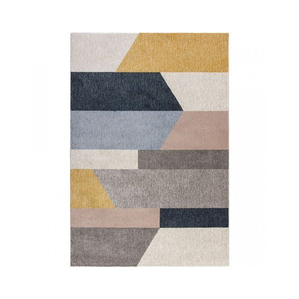 Sivo-žltý koberec Flair Rugs Barrio, 120 x 170 cm
