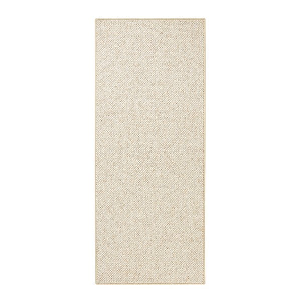 Koberec BT Carpet Wolly v krémovej farbe, 80 x 200 cm