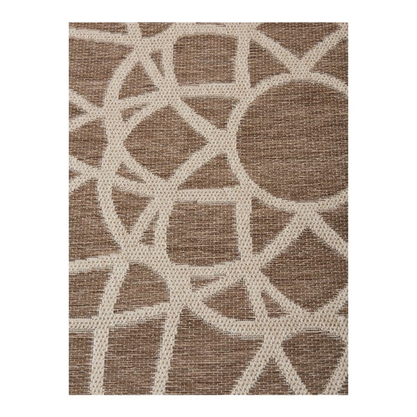 Hnedý vonkajší koberec Floorita Tondo, ⌀ 194 cm-image-2