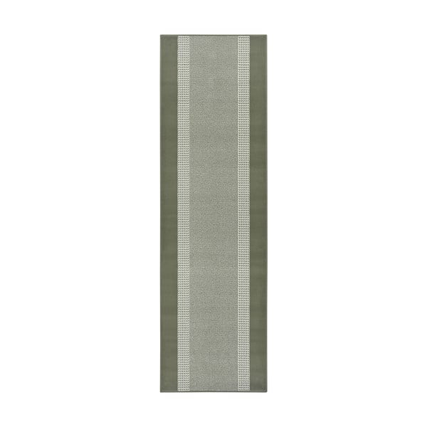 Zelený koberec behúň 400x80 cm Band - Hanse Home