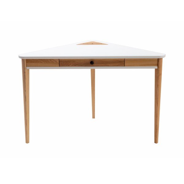 Biely rohový pracovný stôl Ragaba Ashme-image-3