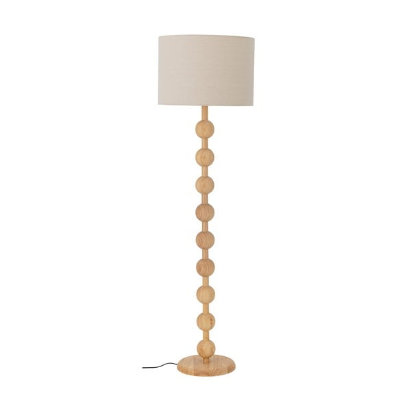 Stojacia lampa v prírodnej farbe s textilným tienidlom (výška 154,5 cm) Giacoma – Bloomingville
