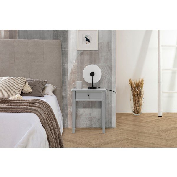 Svetlosivý nočný stolík z borovicového dreva Bart - Marckeric-image-1