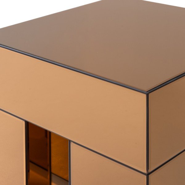 Lesklý odkladací stolík 45x45 cm Mirrox – WOOOD-image-4