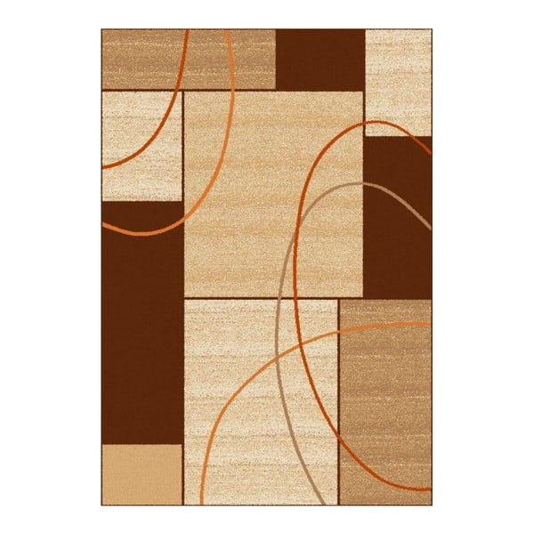 Hnedý koberec Universal Delta Square, 160 × 230 cm