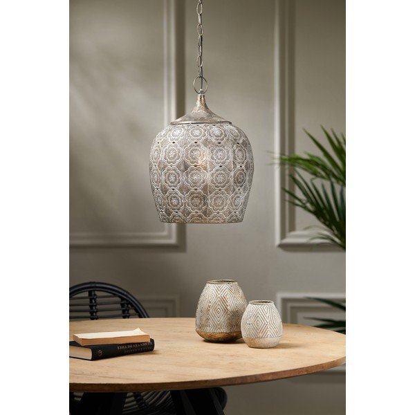 Sivé závesné svietidlo Kadiri – Light & Living-image-1