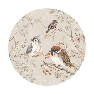 Nástenná detská samolepka Dekornik Birds in a Circle, ø 150 cm