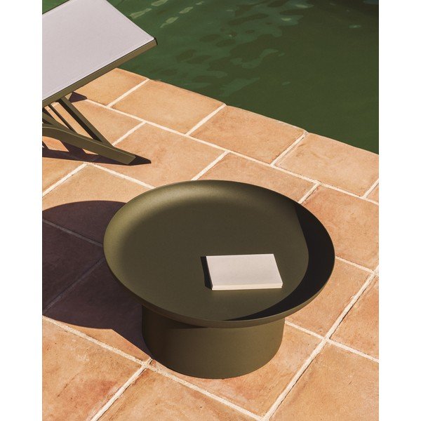 Kovový okrúhly záhradný stolík ø 70 cm Arcola – Kave Home-image-2