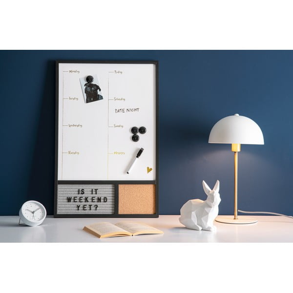 Biely budík Karlsson Tinge, ø 9 cm-image-2