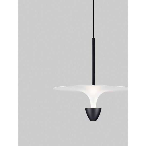 Matne čierne hliníkové LED závesné svietidlo ø 34 cm Topio – Nova Luce-image-1