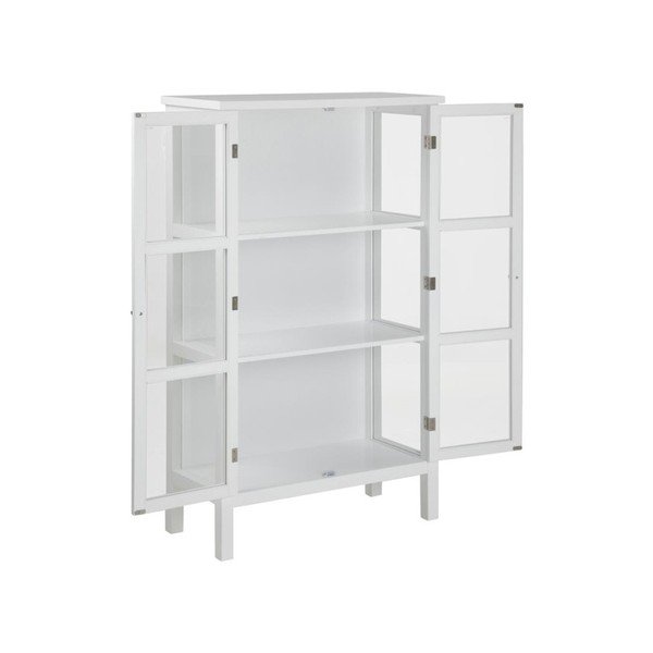 Biela dvojdverová vitrína Actona Eton, výška 136 cm-image-1