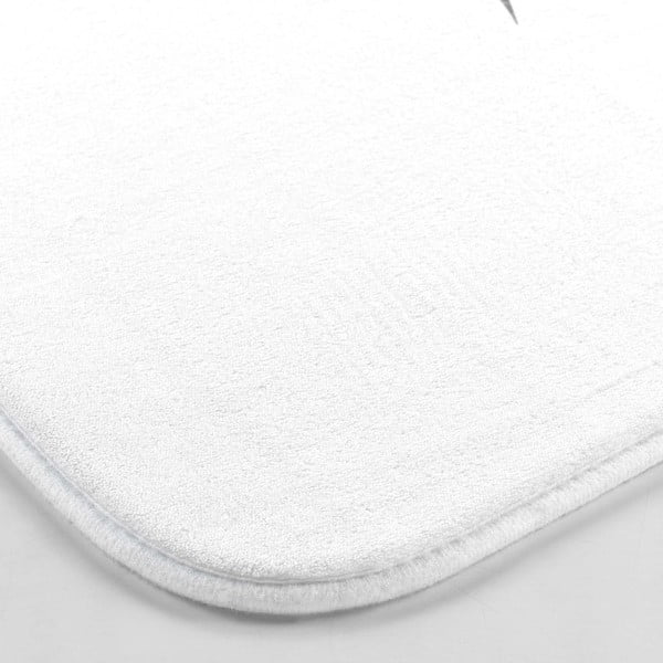 Biela/v striebornej farbe kúpeľňová predložka 45x75 cm Orbella – douceur d'intérieur-image-2