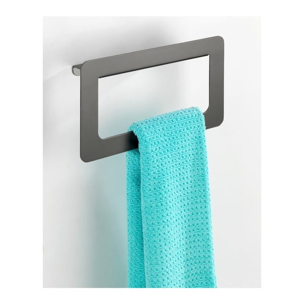 Antracitovosivý nástenný vešiak na uteráky Wenko Montella, 27 x 16 cm-image-3