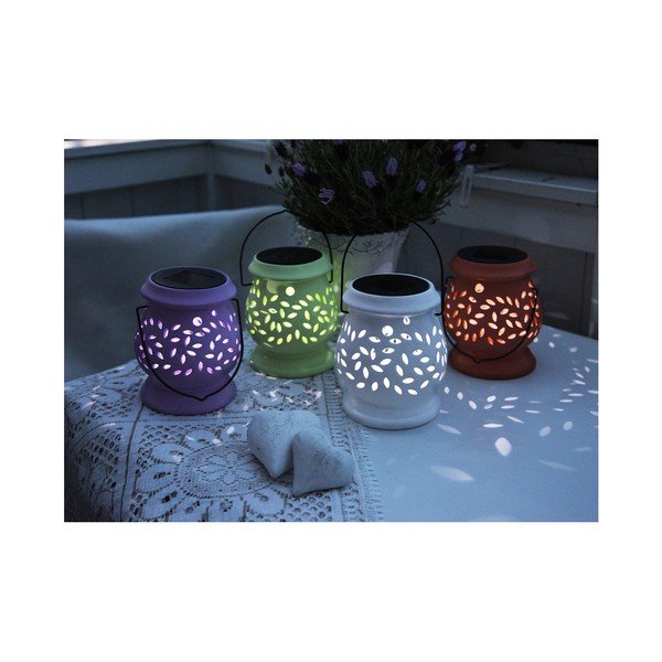 Svietnik Solar Energy Clay Lantern Green-image-1