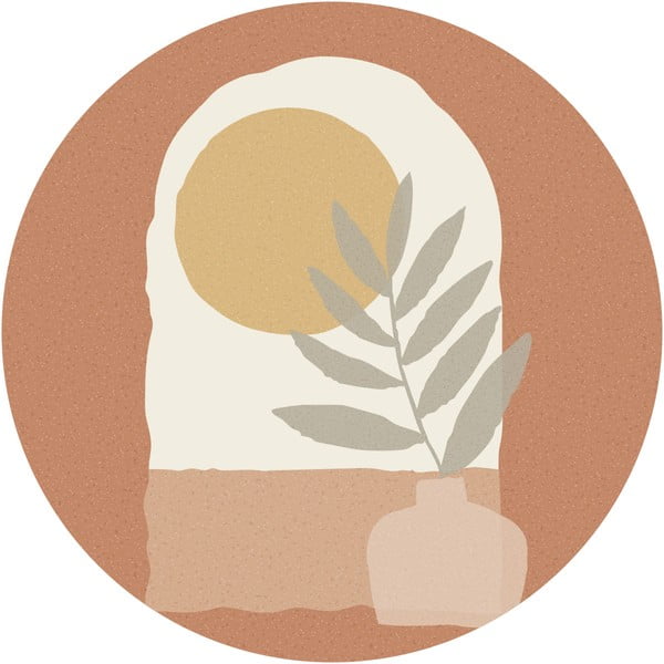 Samolepka na stenu 120x120 cm Sunrise and Olive Branch – Ambiance-image-2