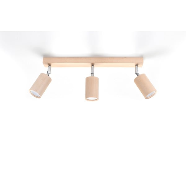 Drevené stropné svietidlo Sollux Ludwik, dĺžka 45 cm-image-4