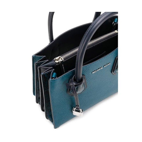 Modrozelená kožená kabelka Michael Kors Messenger-image-3