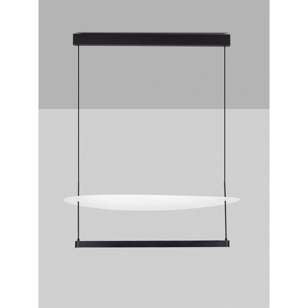 Biele/matne čierne hliníkové LED závesné svietidlo so stmievačom ø 80 cm Diona – Nova Luce-image-3