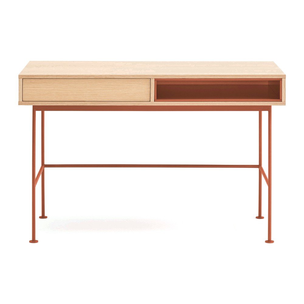 E-shop Pracovný stôl s doskou v dubovom dekore 60x120 cm Yoko – Teulat