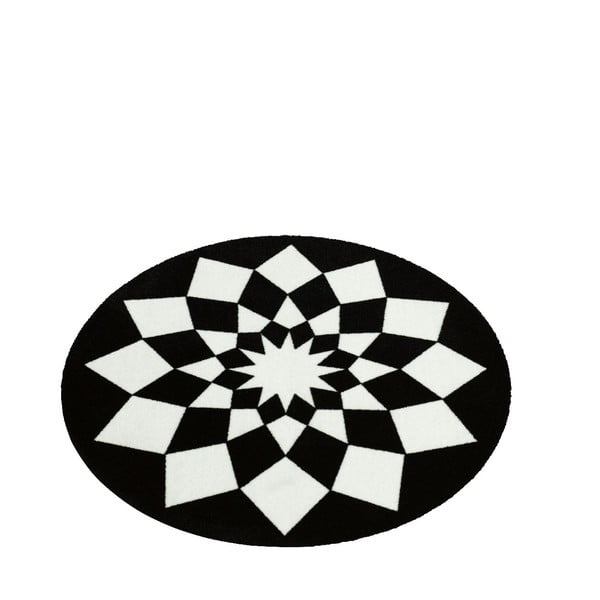 Koberec Deko - čierna geometria, 100 cm-image-2