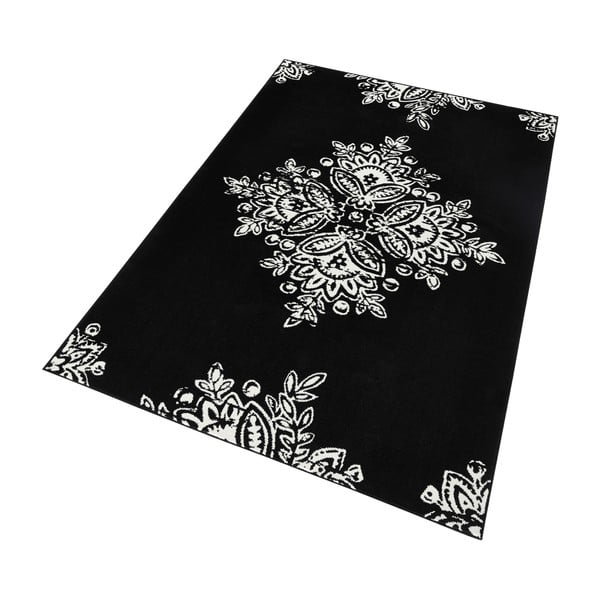 Čierno-biely koberec Hanse Home Gloria Blossom, 200 x 290 cm-image-3