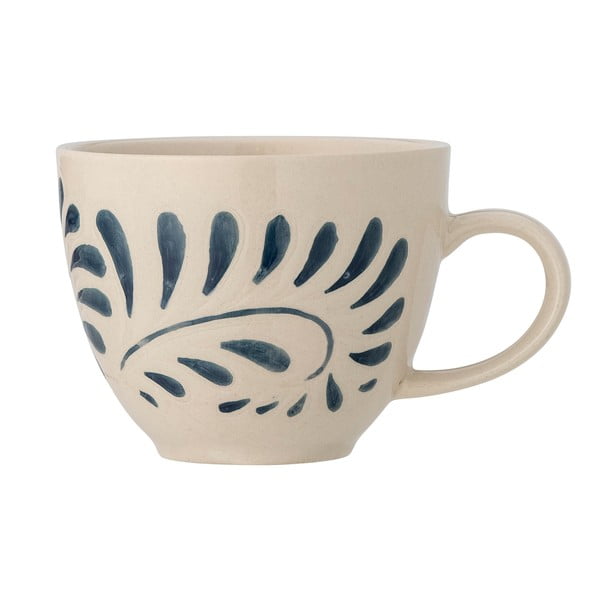 Bielo-modrý hrnček z kameniny 240 ml Heikki – Bloomingville