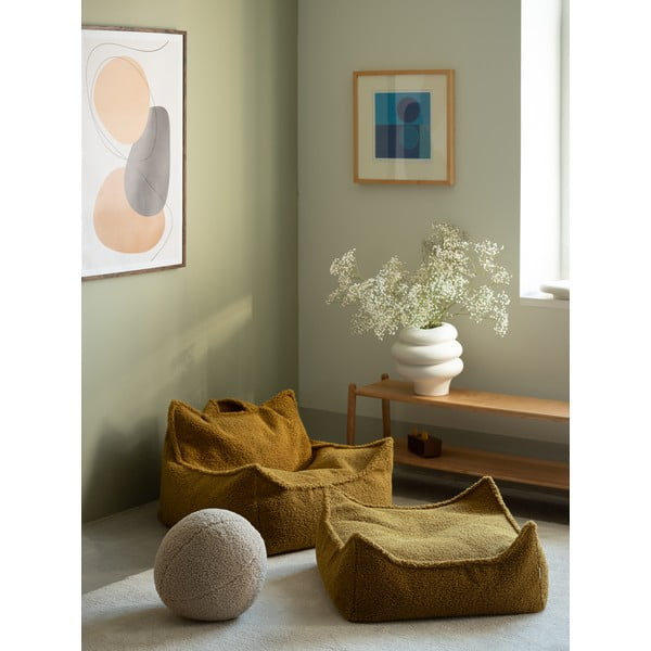 Hnedý detský sedací vak z textílie buklé Chair – Wigiwama-image-3