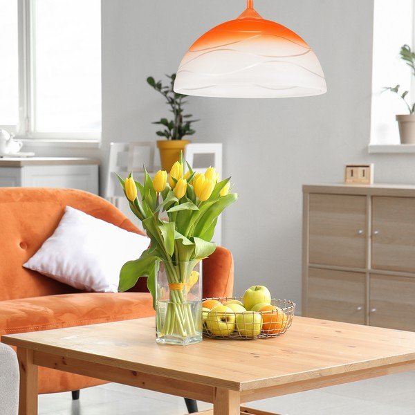 Oranžové závesné svietidlo ø 30 cm Sfera – LAMKUR-image-2