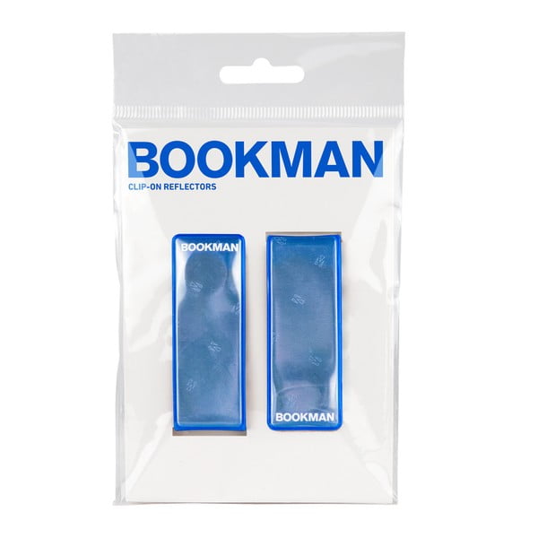 Modrá magnetická pripínacia odrazka Bookman