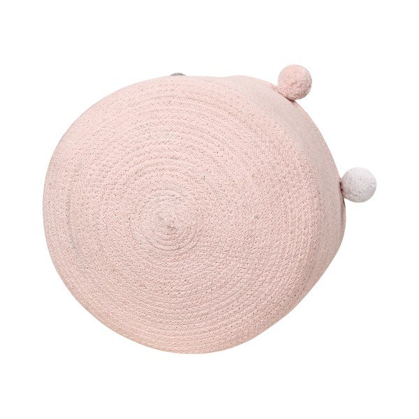 Svetloružový látkový detský kôš na hračky ø 30x30 cm Bubbly – Lorena Canals-image-4