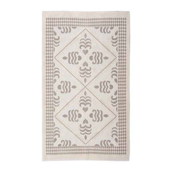 Krémový bavlnený koberec Floorist Flair, 80 x 150 cm