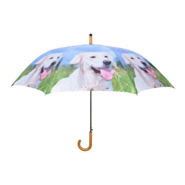Svetlomodrý dáždnik so psíkmi Esschert Design, ⌀ 120 cm