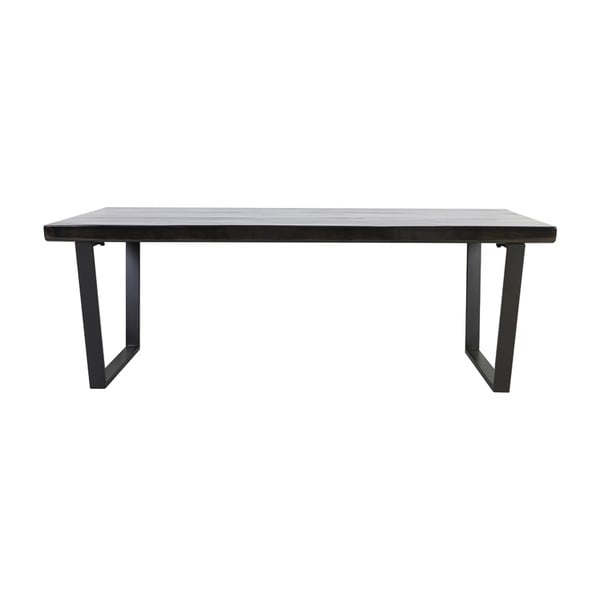 Čierny jedálenský stôl 100x220 cm Mayen – Light & Living