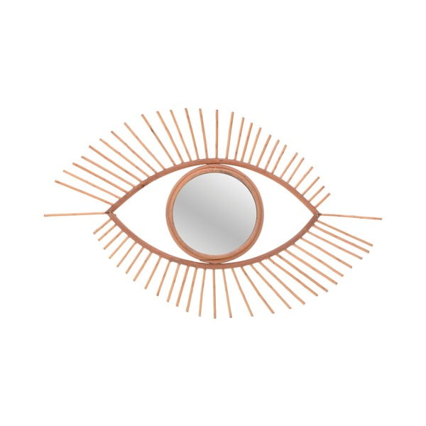 Zrkadlo v tvare oka s rámom z vrbového dreva InArt Eye