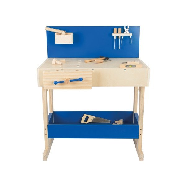 Set detského dreveného pracovného stola s náradím Legler Workbench-image-4
