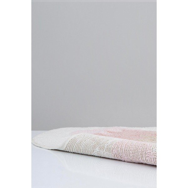 Ružová bavlnená kúpeľňová predložka Irya Home Collection Lavin-image-4