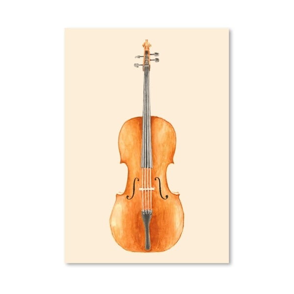 Plagát Cello od Florenta Bodart, 30x42 cm