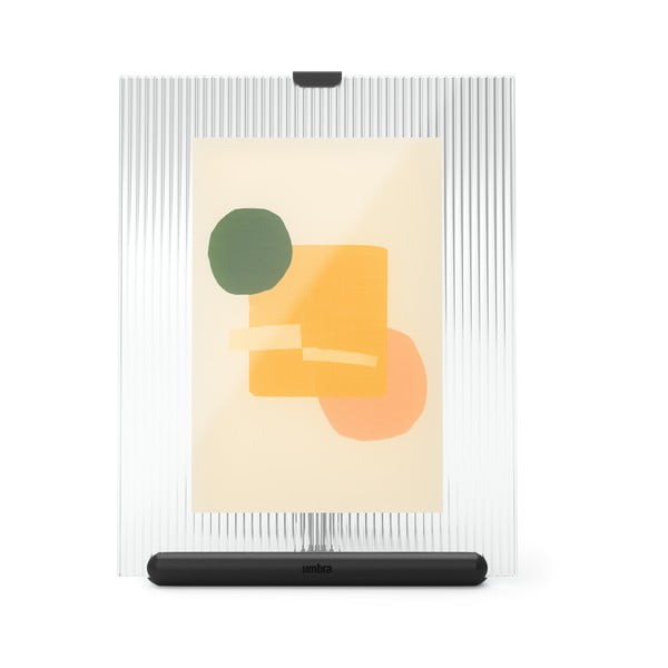 Čierny sklenený stojací rámček 16x20 cm Flute – Umbra
