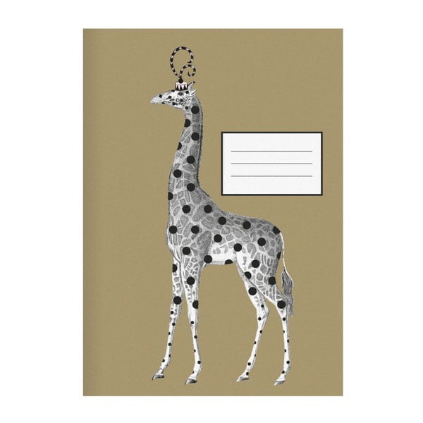 Zápisník Giraffe Gold, A4