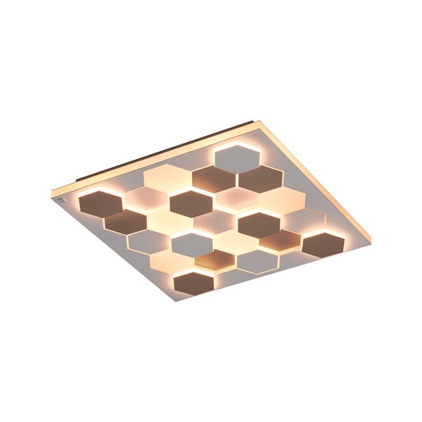 Biele LED stropné svietidlo s hlasovým ovládaním/s ovládaním pomocou mobilnej aplikácie s kovovým tienidlom 55x55 cm Cifavo – CINQUE-image-2