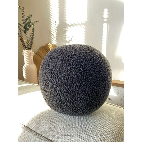 Dekoračný vankúš z materiálu buklé ø 20 cm Top – Mioli Decor-image-1