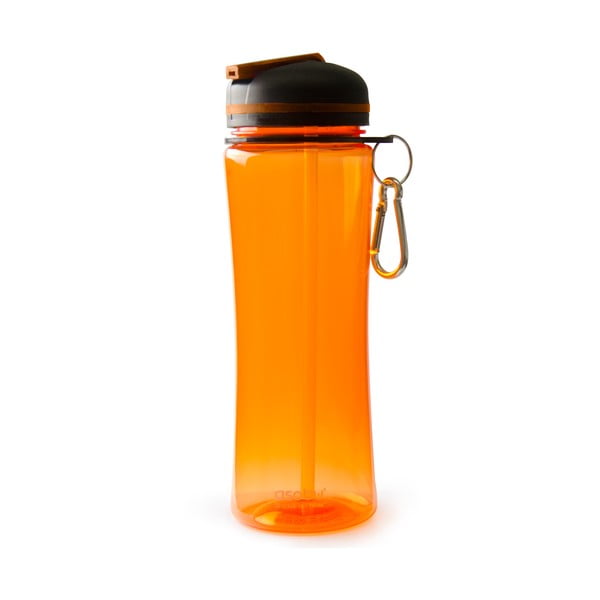 Športová fľaša Twist 600 ml, oranžová