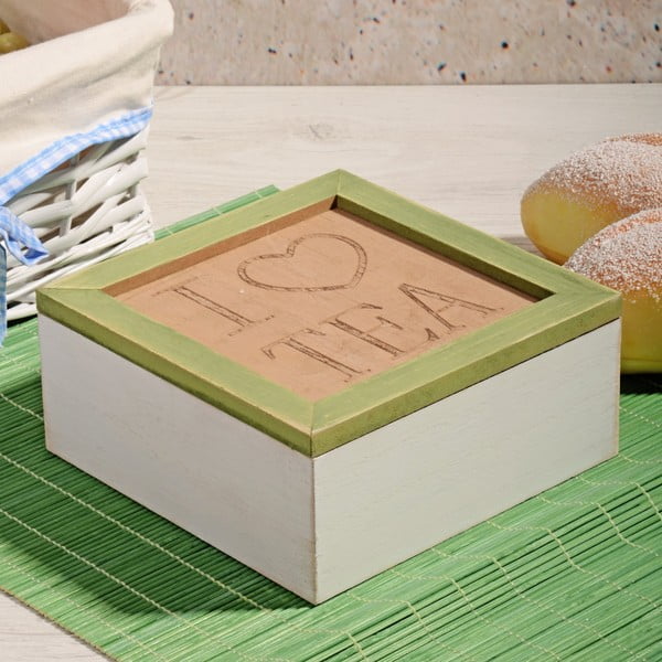 Bambusový box na čaj so 4 priehradkami Herbal