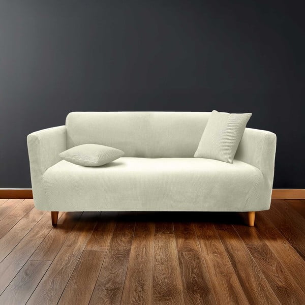 Krémový 3-miestny napínací poťah na pohovku Sacha – douceur d'intérieur