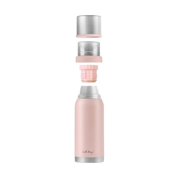 Ružový cestovný termohrnček Vialli Design Fuori, 1 l-image-3