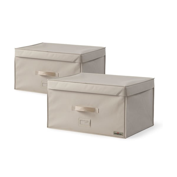 Súprava 2 úložných boxov na oblečenie Compactor Family Trunks, 150 l-image-2