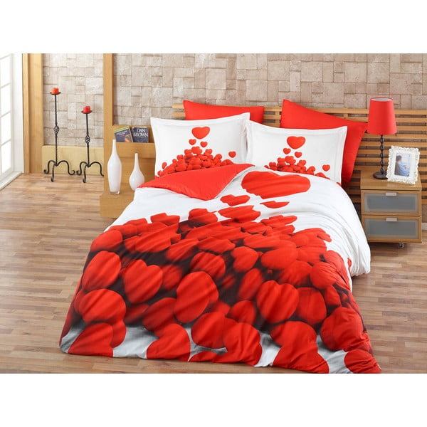 Obliečky s plachtou Romantic Red, 200x220 cm