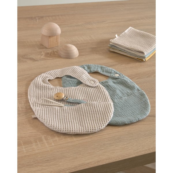 Súprava 2 podbradníkov s kapsou z organickej bavlny Kave Home Lupe-image-3