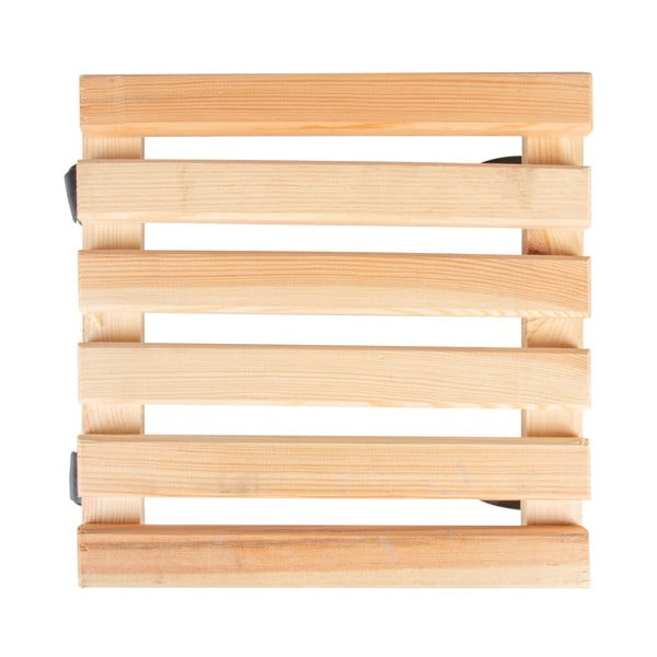 Drevený pojazdný podstavec pod kvetináč (výška  8 cm) Indoor & Outdoor – Esschert Design-image-3